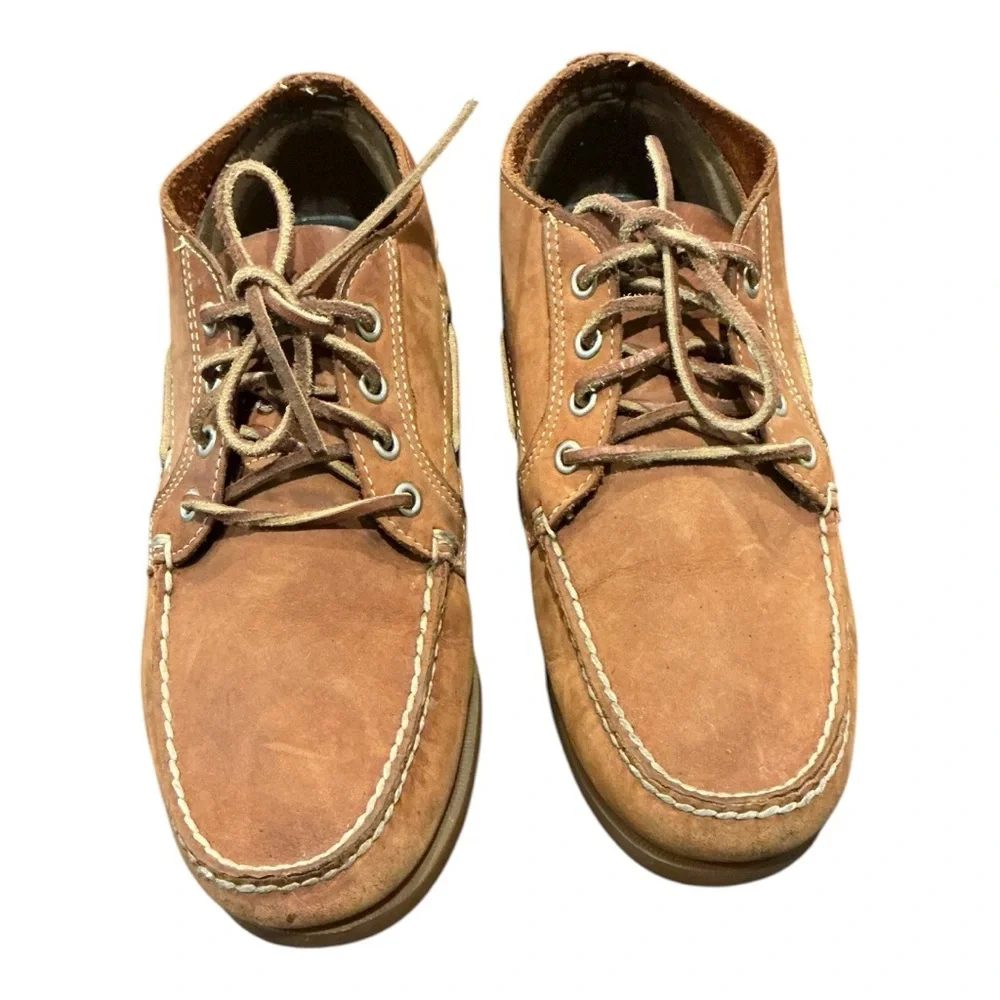 Timberland Classic Boat Chukka Shoes Brown Nubuck Men’s 9.5 M
